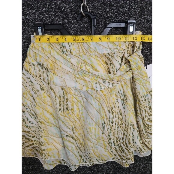 Japna Women's Chiffon Skirt Medium Yellow Polyester Wrap & Tie Skirt NWT - Picture 5 of 7